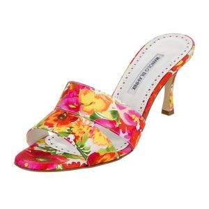 Manolo Floral Slides